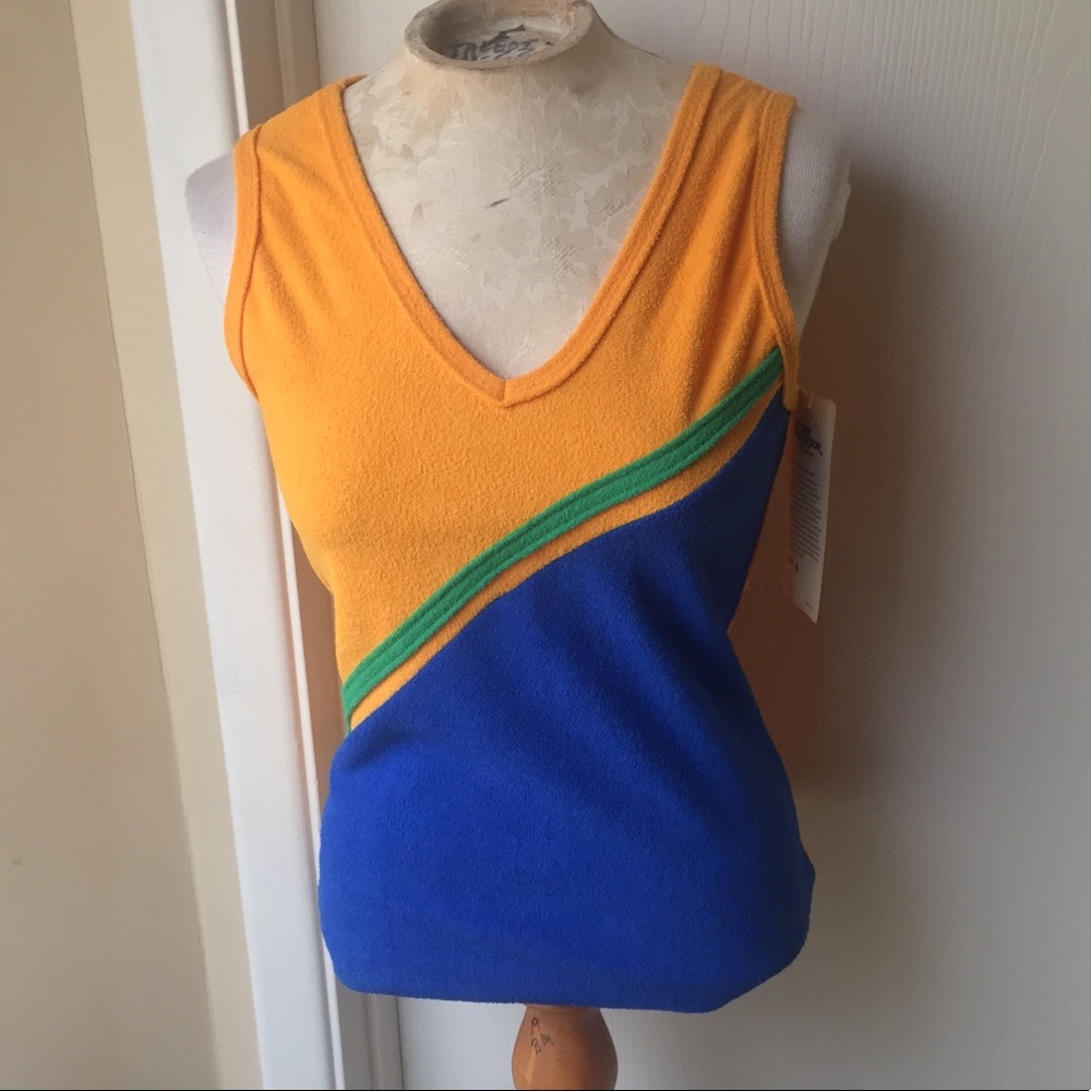 VTG Deadstock color block tank